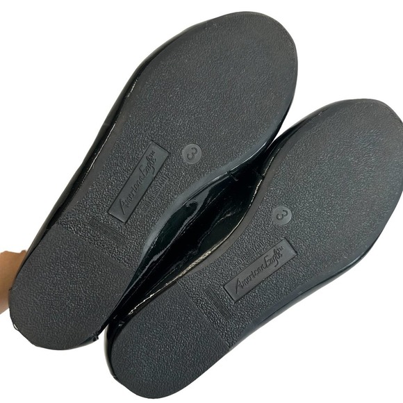 American Eagle‎ Loafers Youth size 3 Black Patent Leather Slip-On Academia - Picture 5 of 5